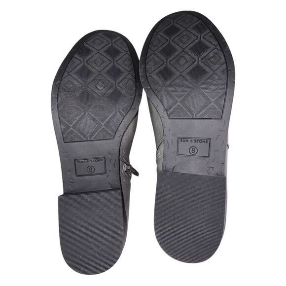 Sun & Stone Cadee Grey Fashion Faux Leather Booties Women’s Size 8M - Picture 8 of 10